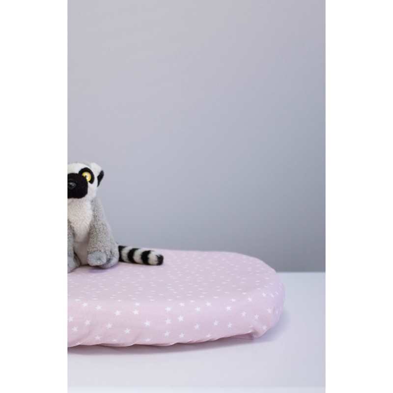 Drap housse Coton Bio motifs Etoiles - Berceau/landau