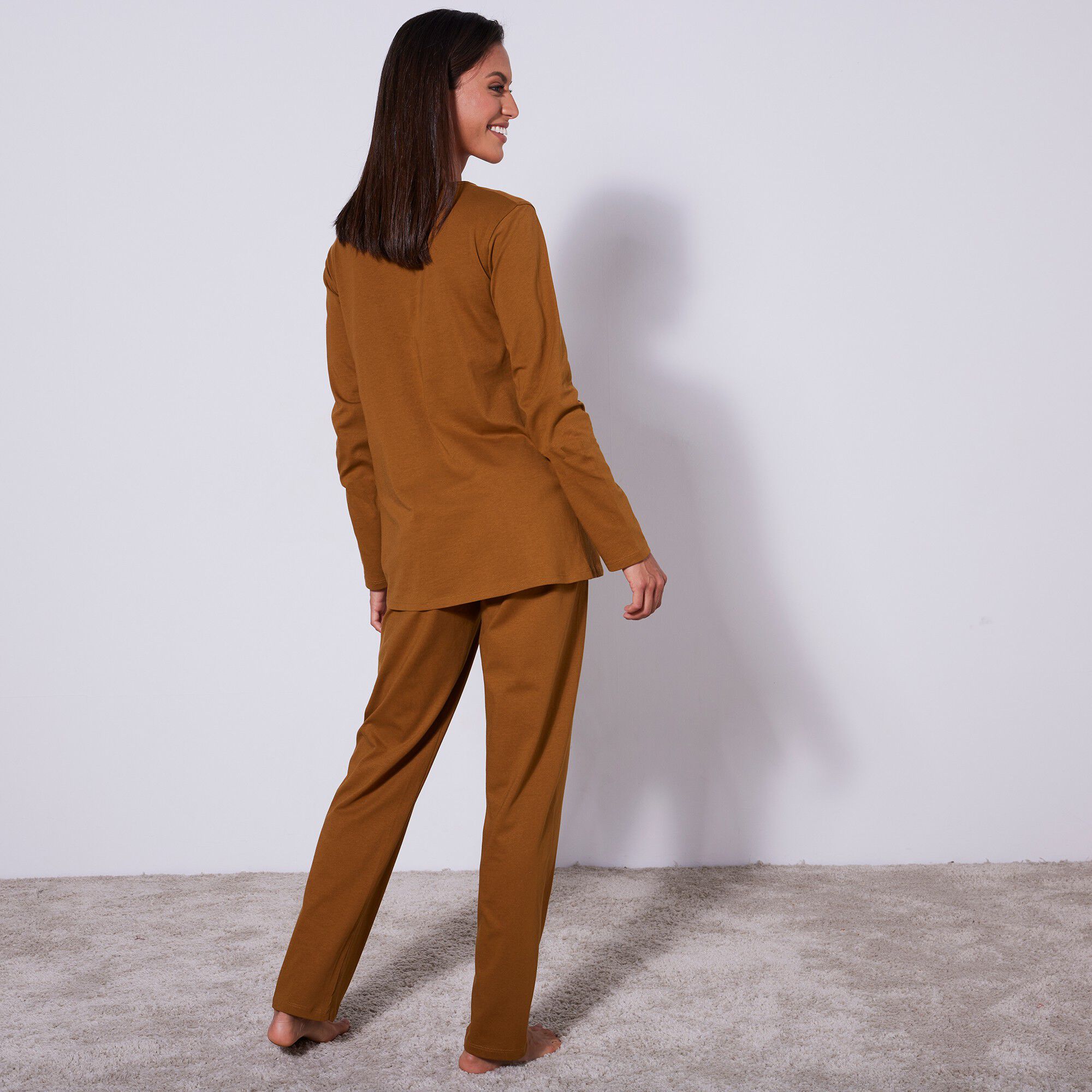 Pyjama manches longues coton imprimé « sapin »