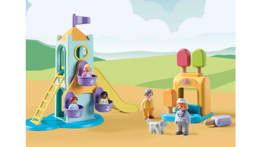 PLAYMOBIL 71326 1.2.3 Erlebnisturm mit Eisstand