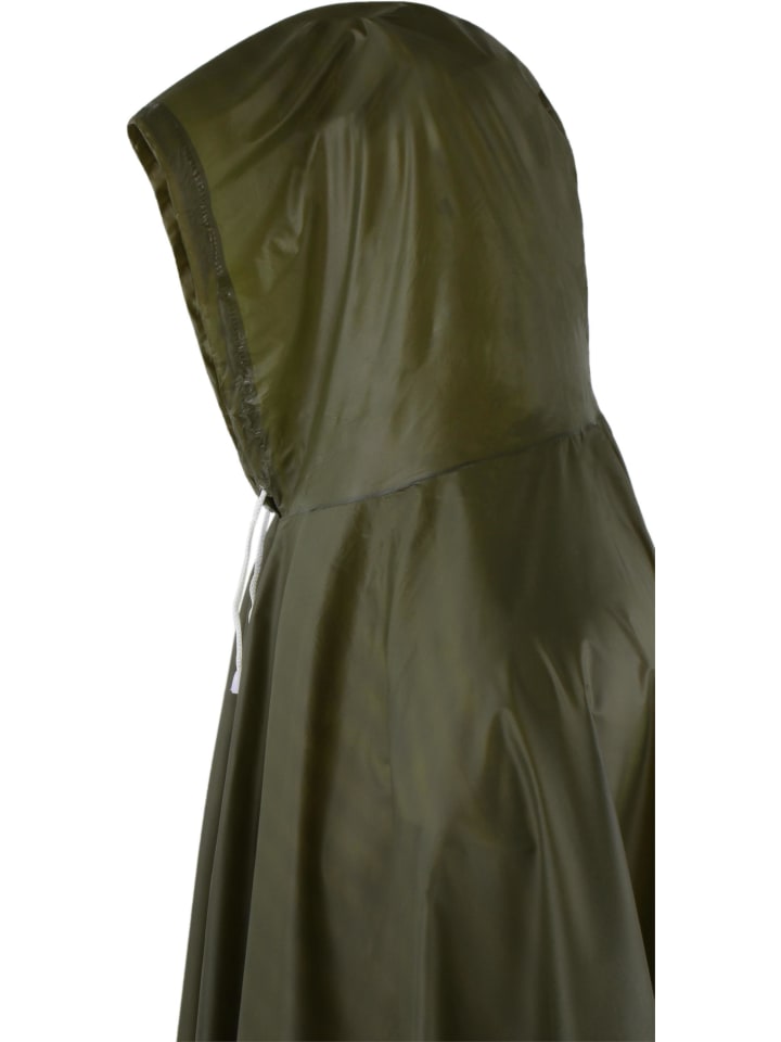 Normani Outdoor Sports Vinyl Regenponcho Hilo in Oliv günstig kaufen onesize