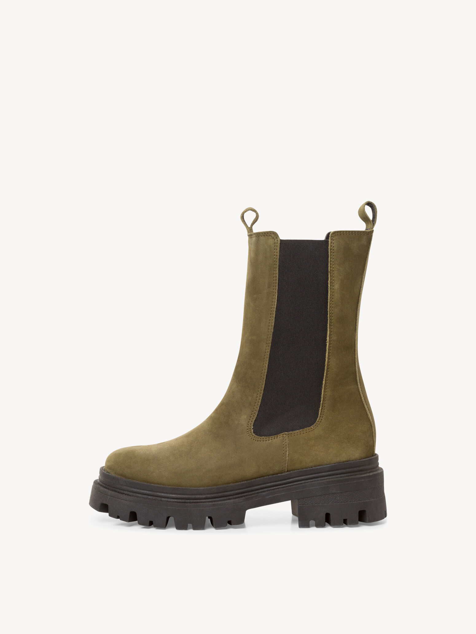 Bottine Chelsea en cuir - vert