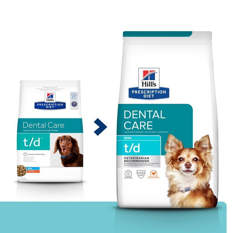 Hill's Zähne Hill's Prescription Diet Dental Care Mini t/d 3kg