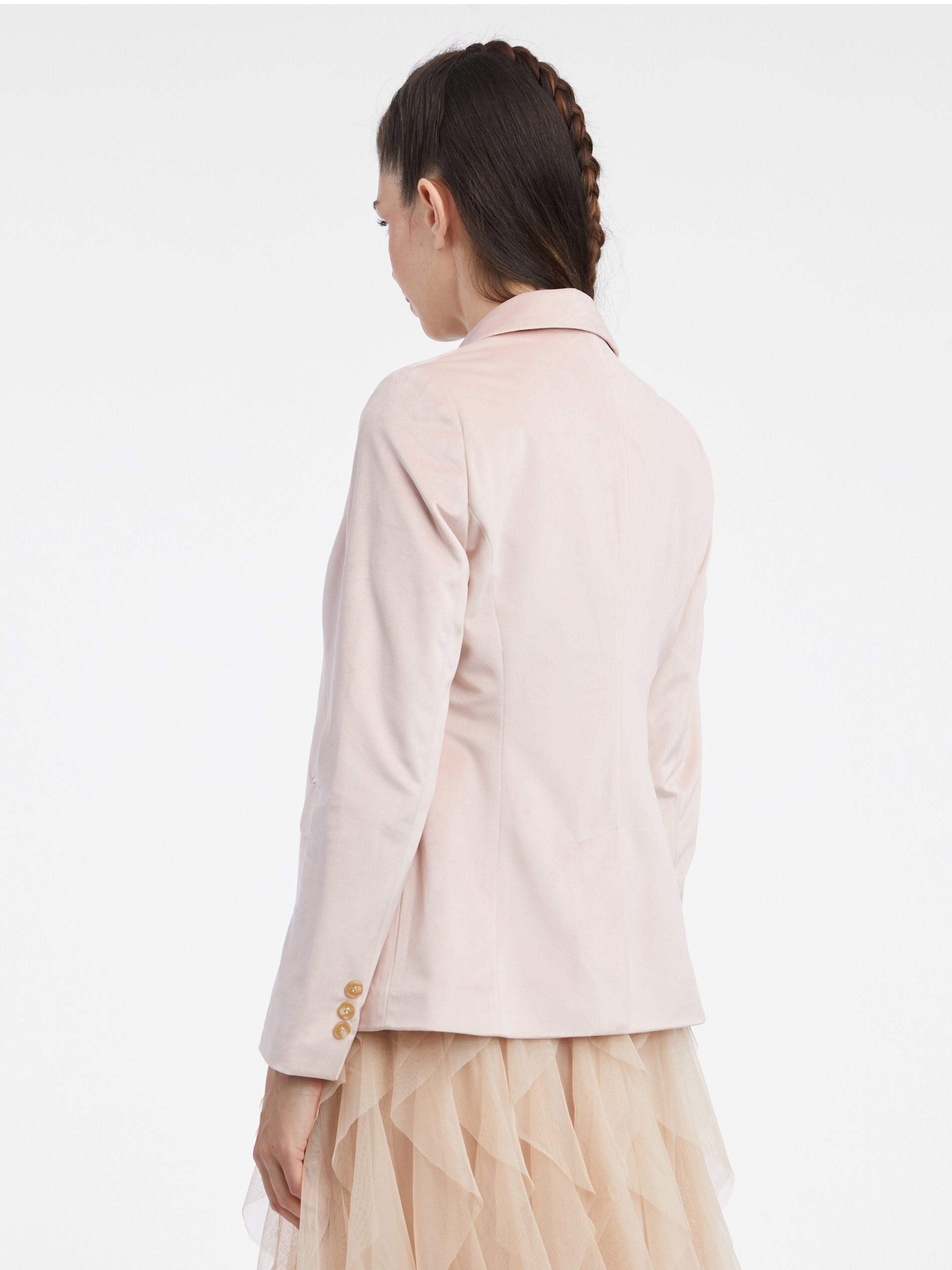 Hellrosa Damen-Samtjacke ORSAY