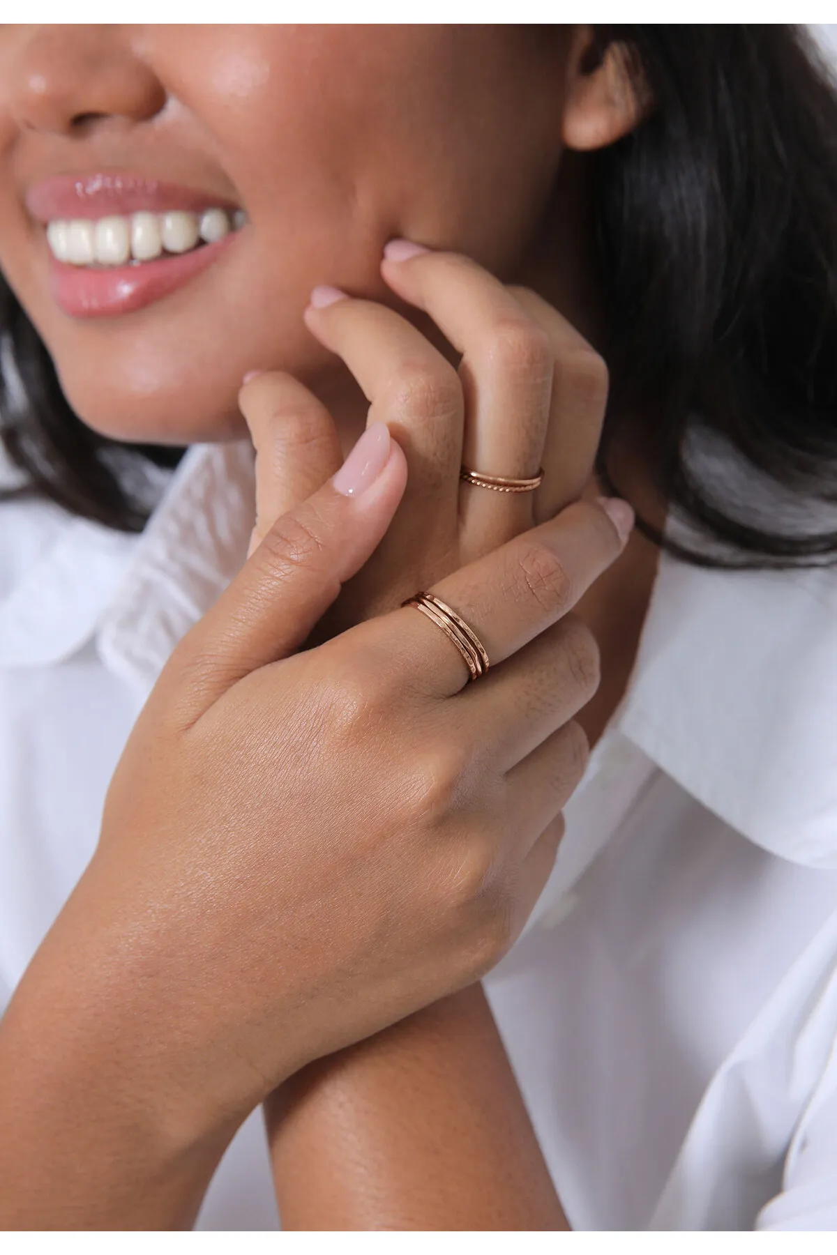 ELLI  Ring - Rosa - Ohne Stein