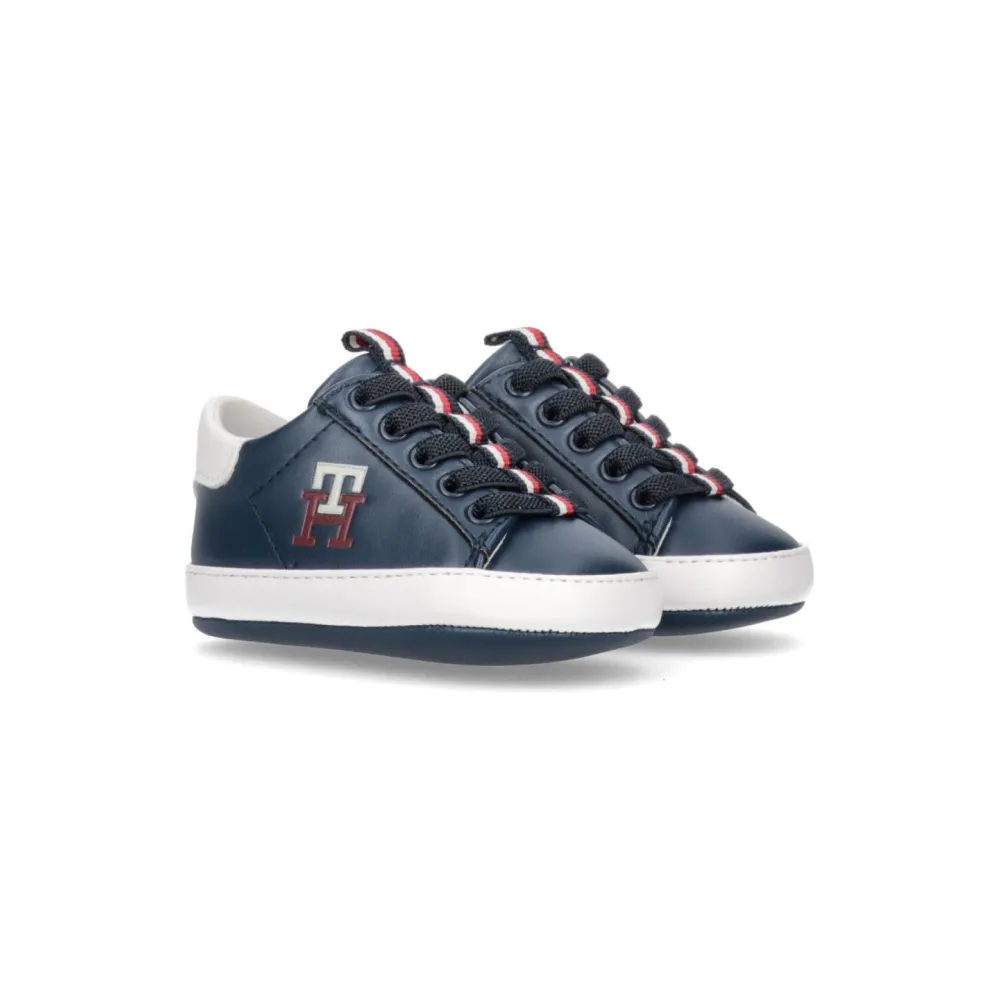 Tommy Hilfiger Krabbelschuh T0B4-32447-1433-007 / blau