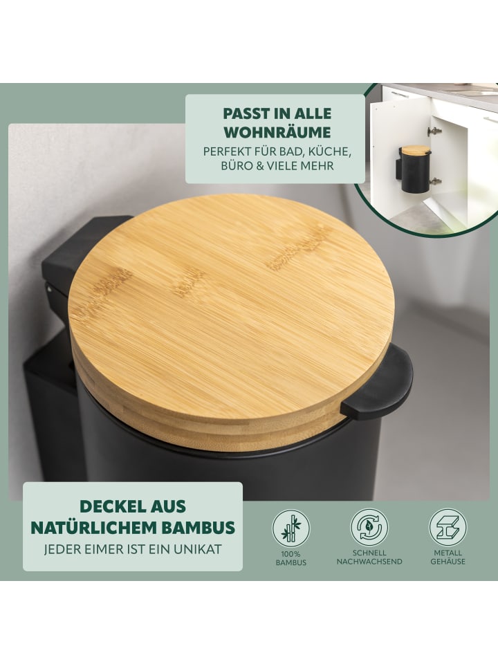 bremermann Wand-Kosmetikeimer 3L Schwarz günstig kaufen onesize