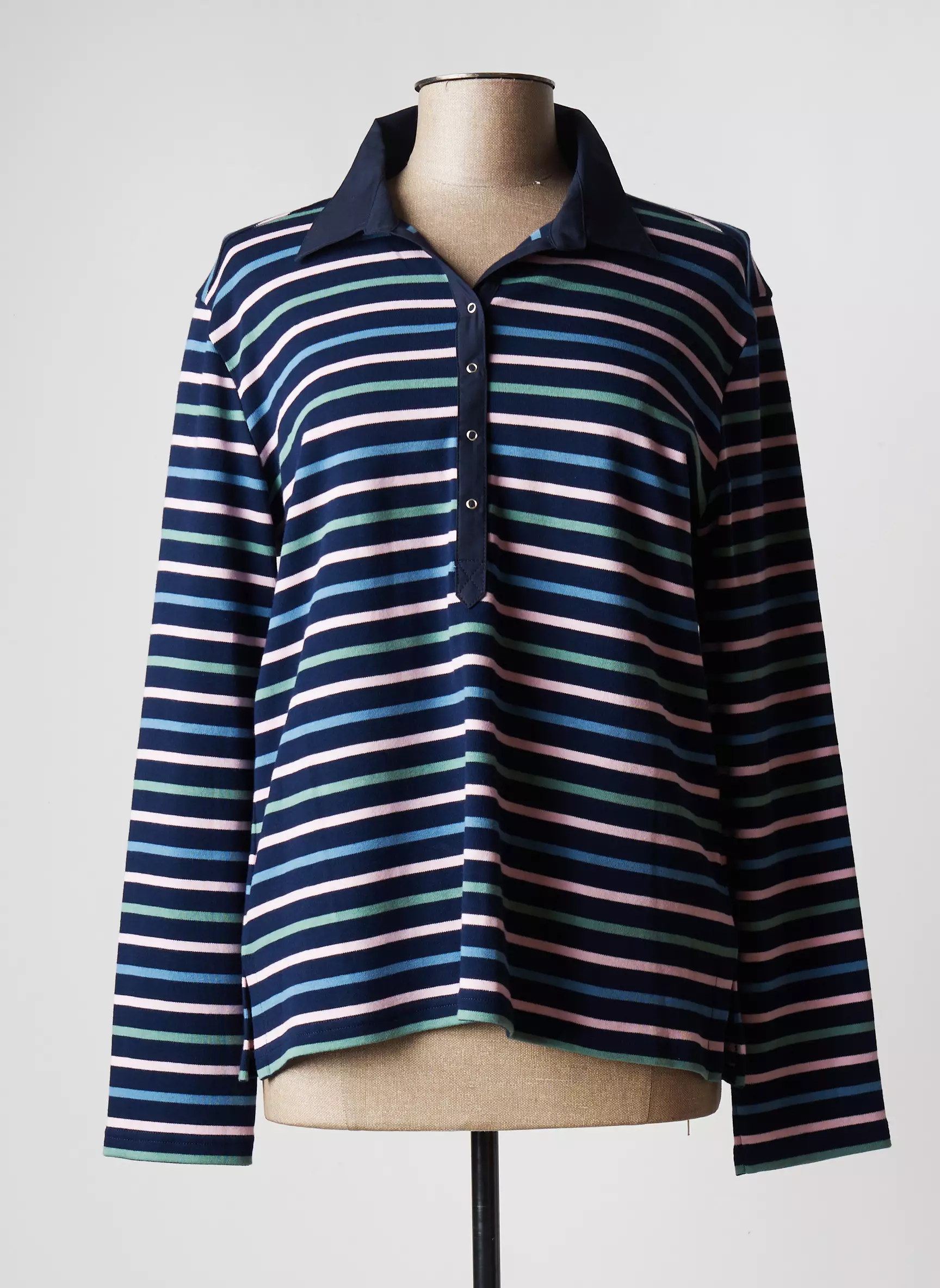 Armor Lux Polos Femme couleur bleu