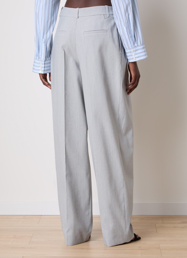 Jacquemus Magas derekú, egyenes szabású nadrág gyapjúkeverékből