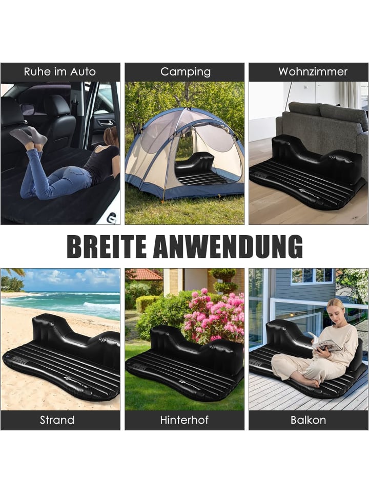 COSTWAY 2in1 Luftmatratze Auto in Schwarz günstig kaufen onesize