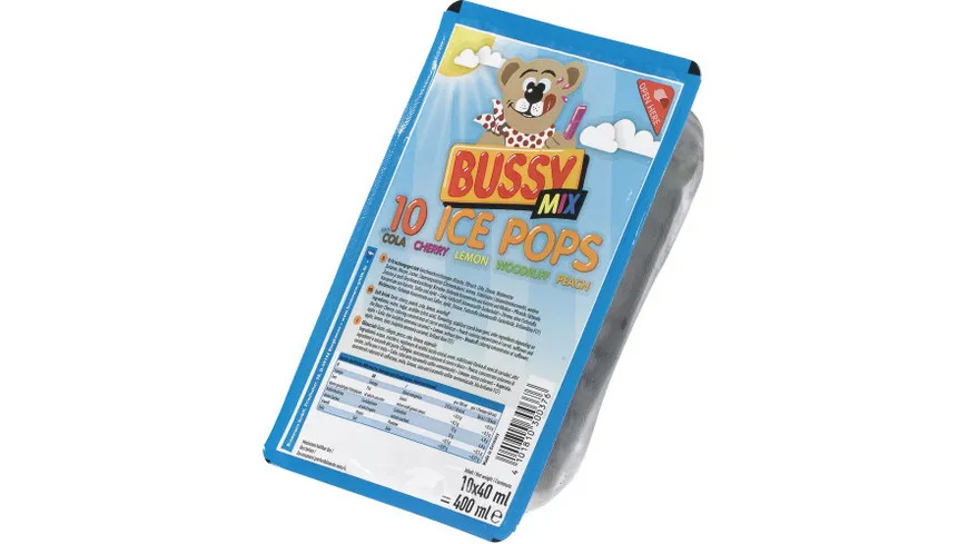 Bussy-Mix Ice Pops Wassereis 400 ml
