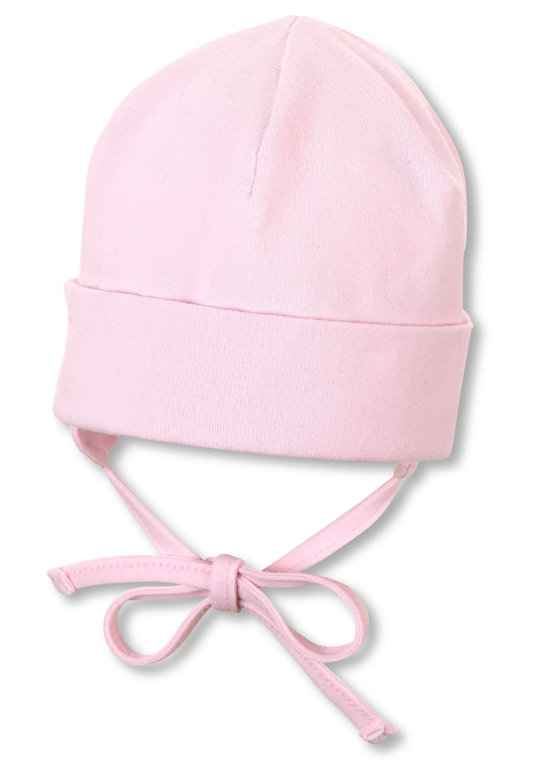 OCS Beanie aus Singlejersey Hellblau, Rosa u. Weiß