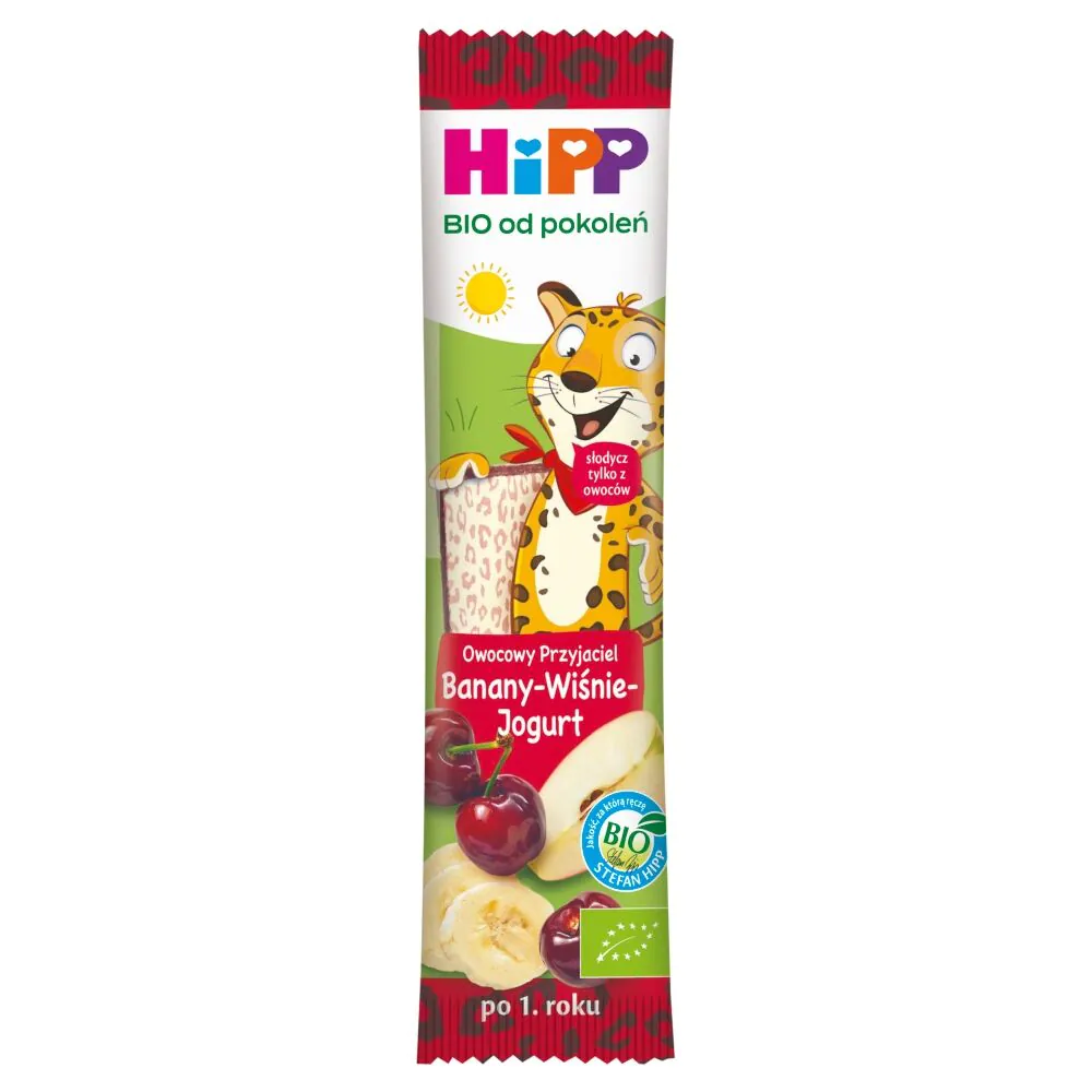 Hipp BIO Bartonik vaisių draugas: bananai, vyšnios ir jogurtas