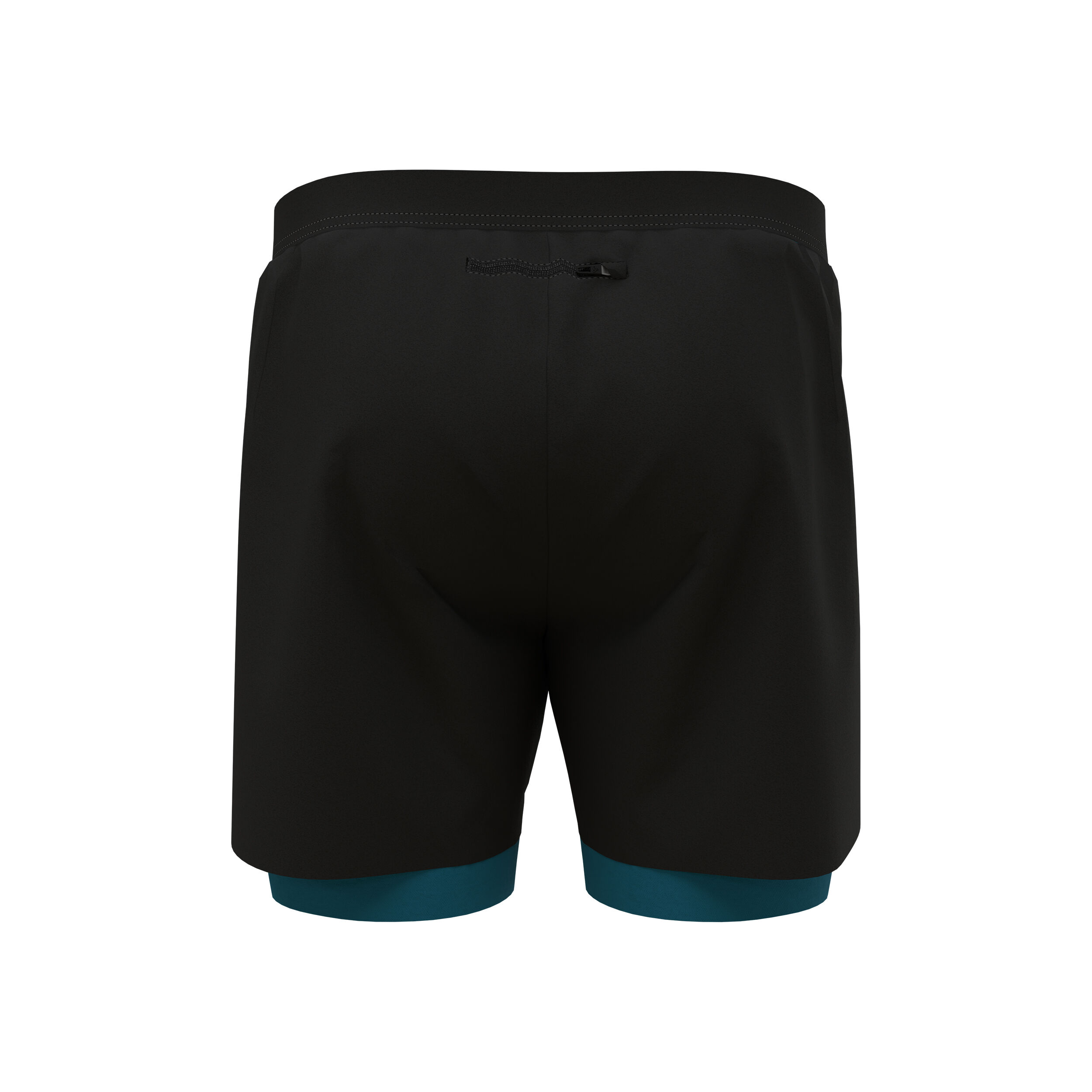 2in1 5in Shorts Herren - Schwarz