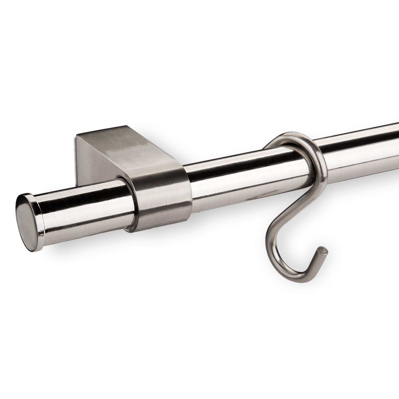 SO-TECH® Küchenrückwand Küchenreling Edelstahloptik 600-1200 mm - Rohr-Ø 16 mm