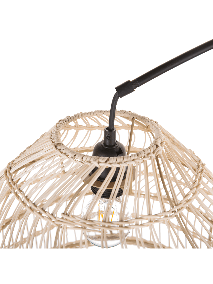 Beliani Stehleuchten GUAVIARE in /Beige/Schwarz - (W) 33 x (H) 195 x (L) 130 cm günstig kaufen onesize