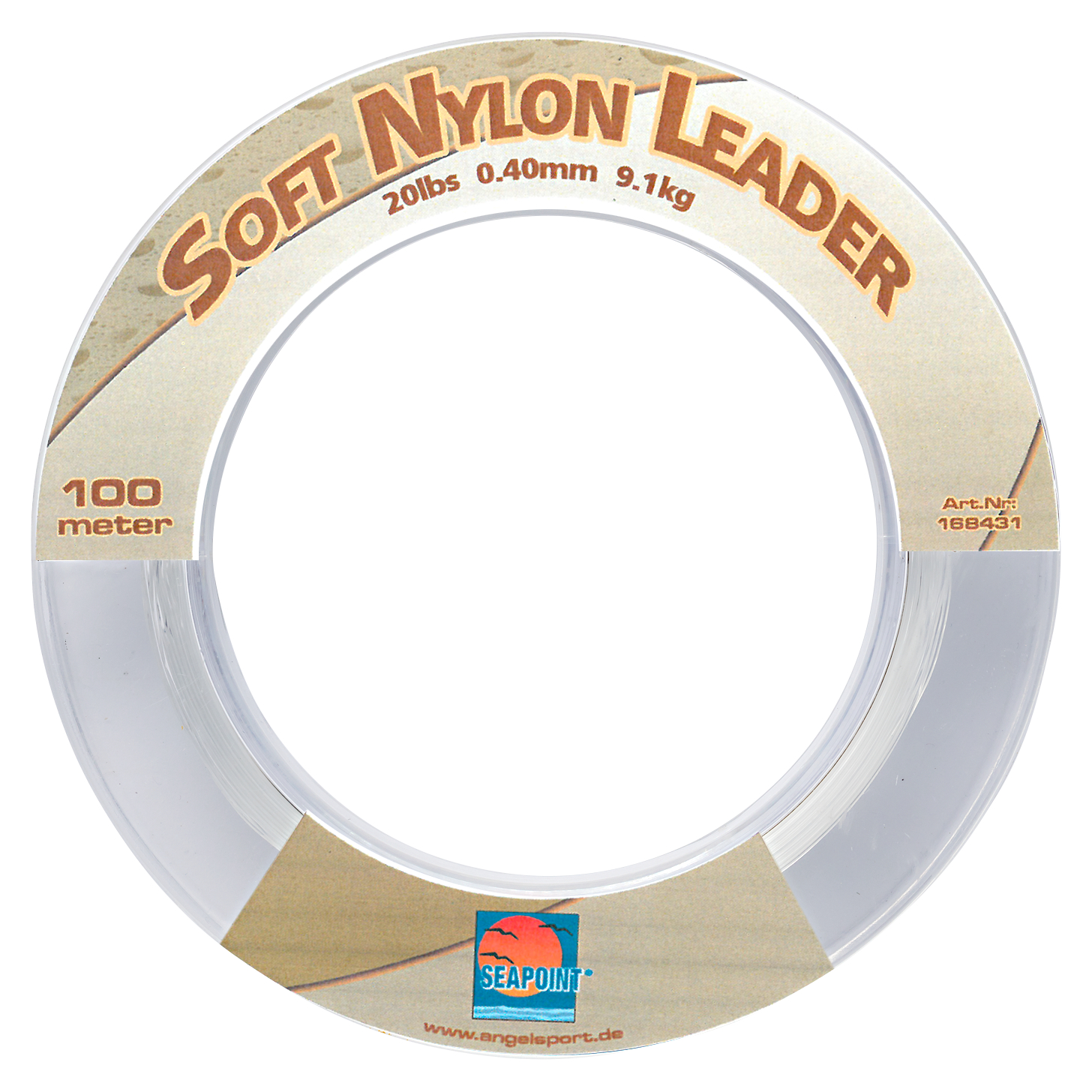 Seapoint Vorfachschnur Soft Nylon Leader (transparent, 100 m)