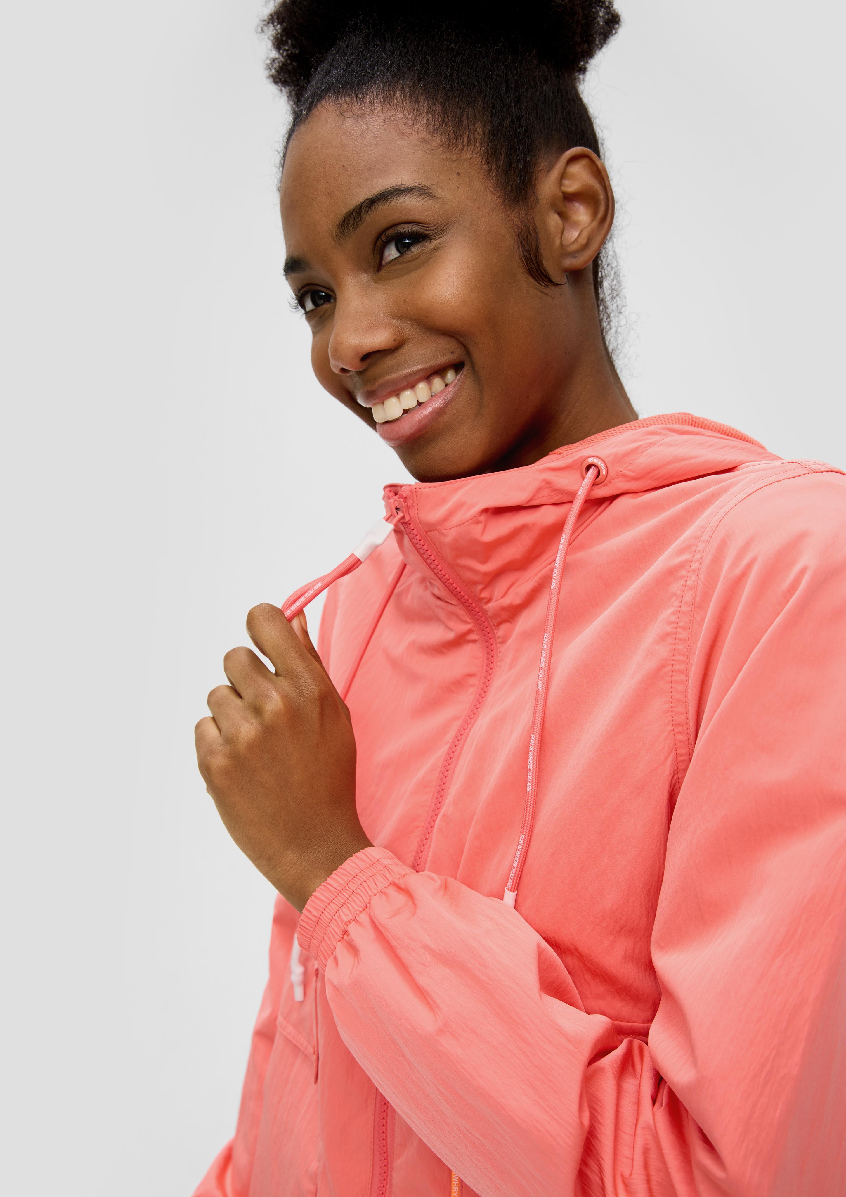 Kapuzenjacke mit Crinkle-Struktur  2140321-2347