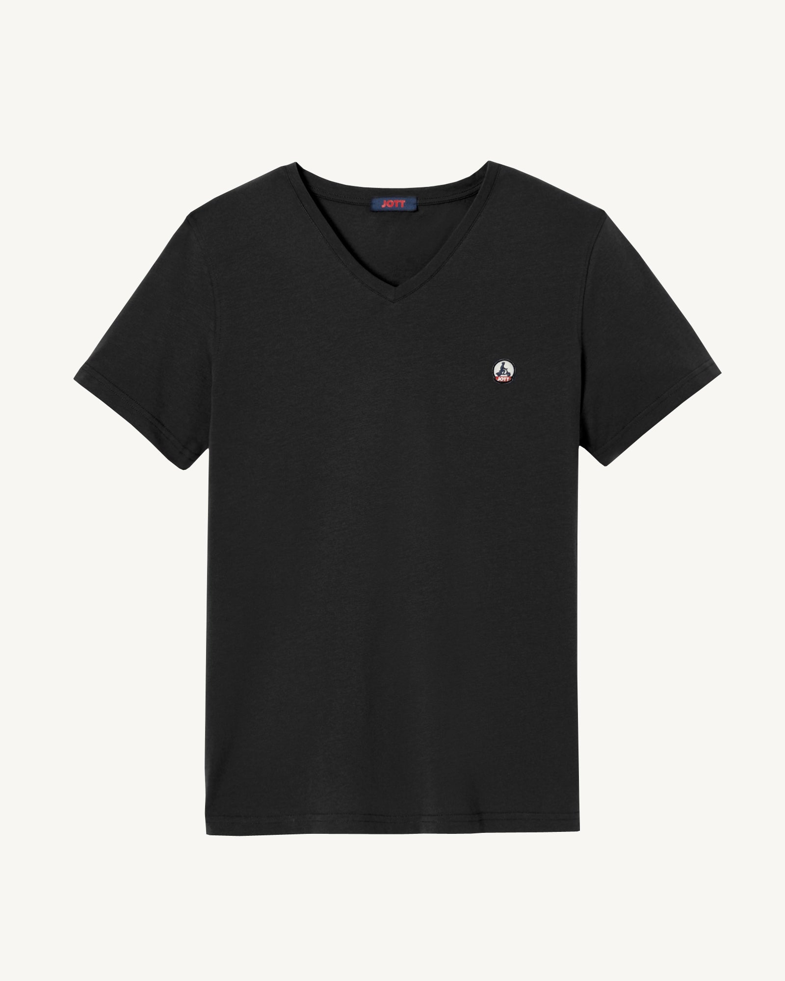 T-shirt homme en coton biologique Noir Benito