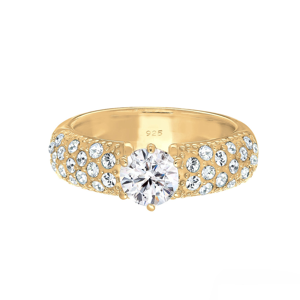 Elli PREMIUM Elli PREMIUM Bague Glamour Femme (925/1000) Argent avec Cristaux Bague