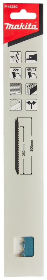 Makita Tillbehör P-45250 Tigersågklinga HM Stone 300 mm 1 styck