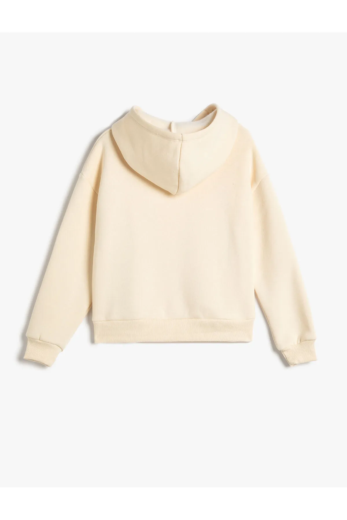 Koton  Kapuzen-Sweatshirt mit erhabener Stickerei und detaillierten langen Ärmeln