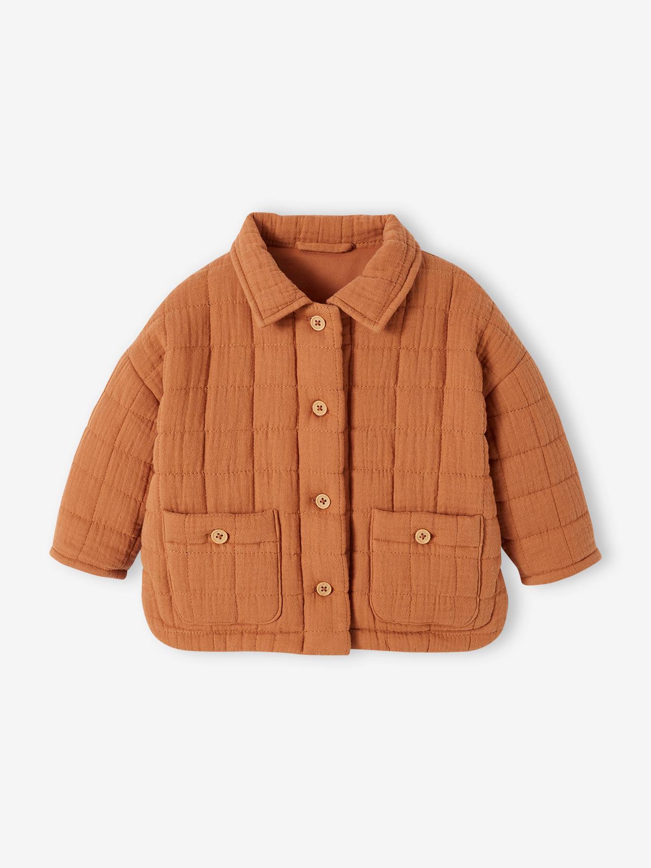 Vertbaudet Leichte Baby Jacke mit Recycling-Polyester - rost