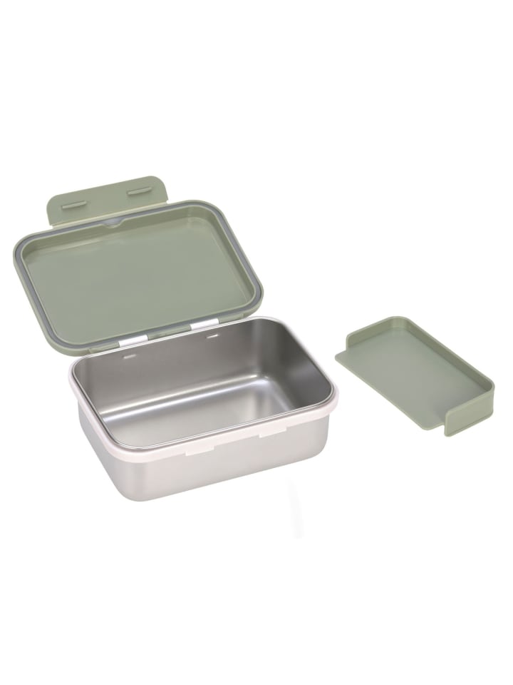 Lässig Lässig Brotdose Kinder - Edelstahl Lunchbox, Happy Prints light olive günstig kaufen onesize