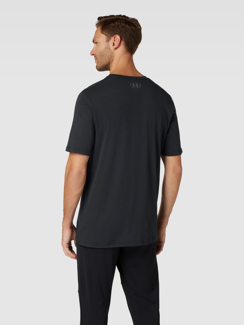 T-Shirt mit Label-Print in schwarz