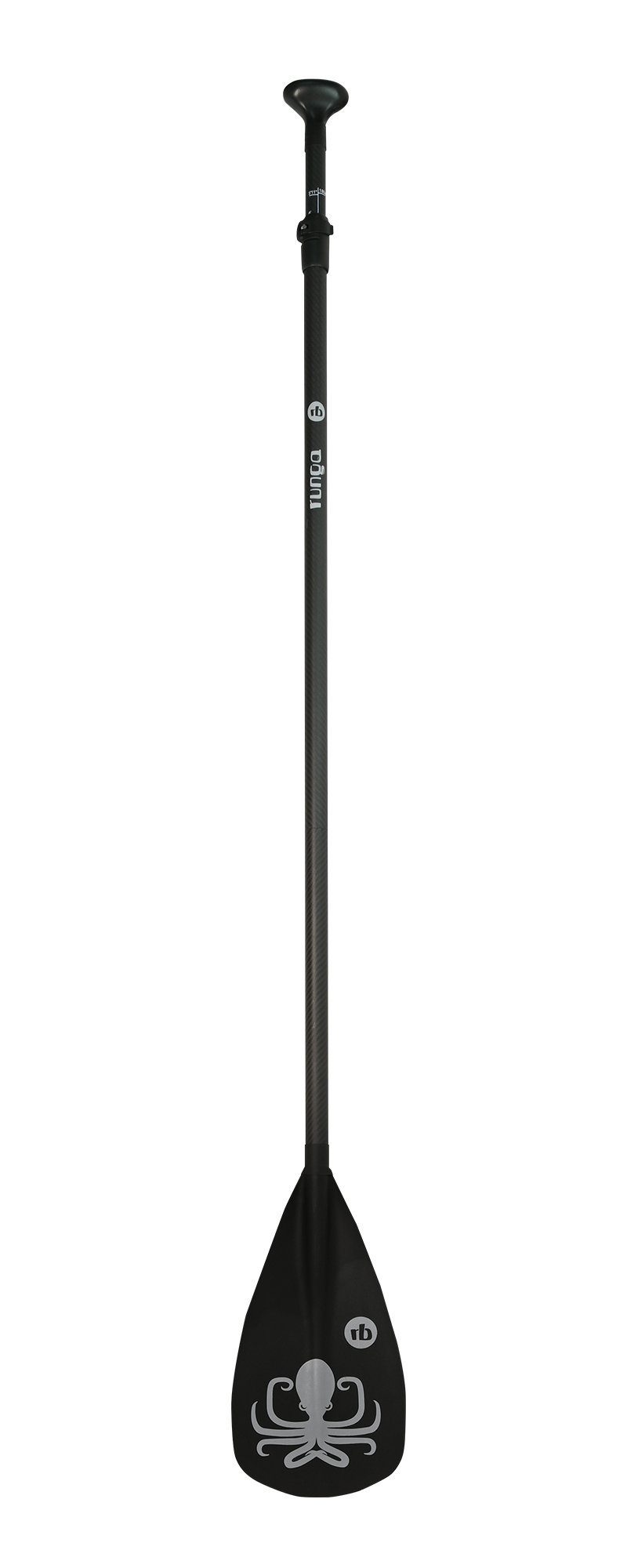 Runga-Boards Runga Teil-Carbon Vario-Paddel schwarz 3-tlg Stand Up Paddling SUP Paddel iSUP SUP-Paddel, (Runga Teil-Carbon Vario-Paddel schwarz 3-tlg, 1-St)
