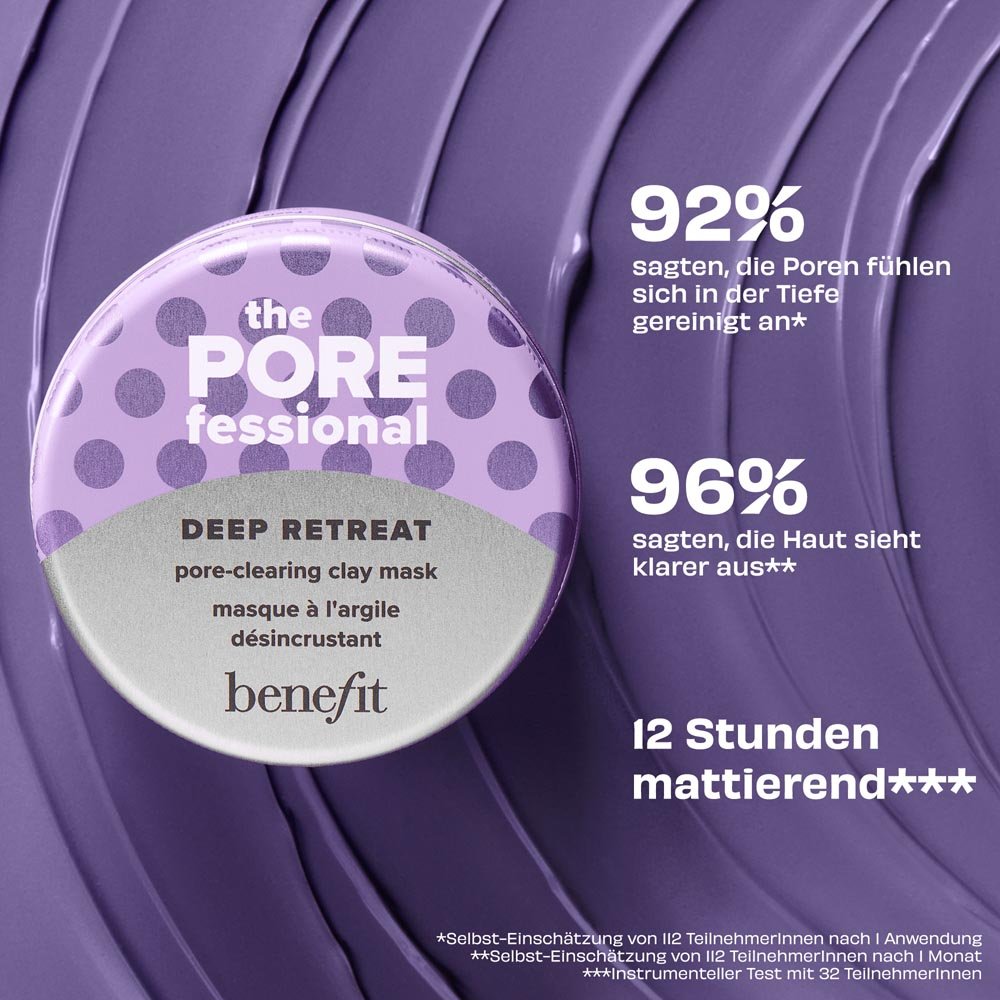 Benefit Masken The POREfessional Deep Retreat - Poren klärende Tonerde-Maske