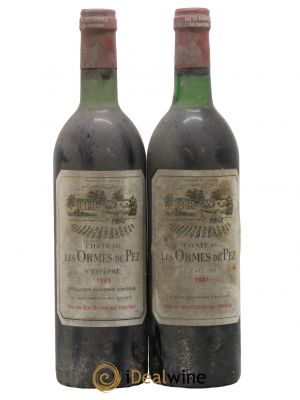 Château les Ormes de Pez  1981 - Lot de 2 Bouteilles
