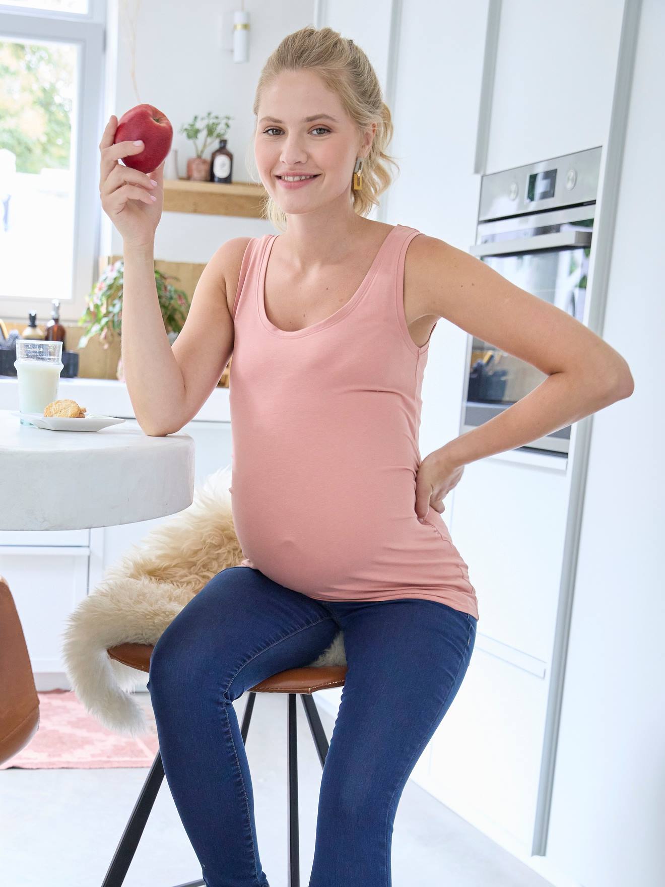 Débardeur de grossesse blush