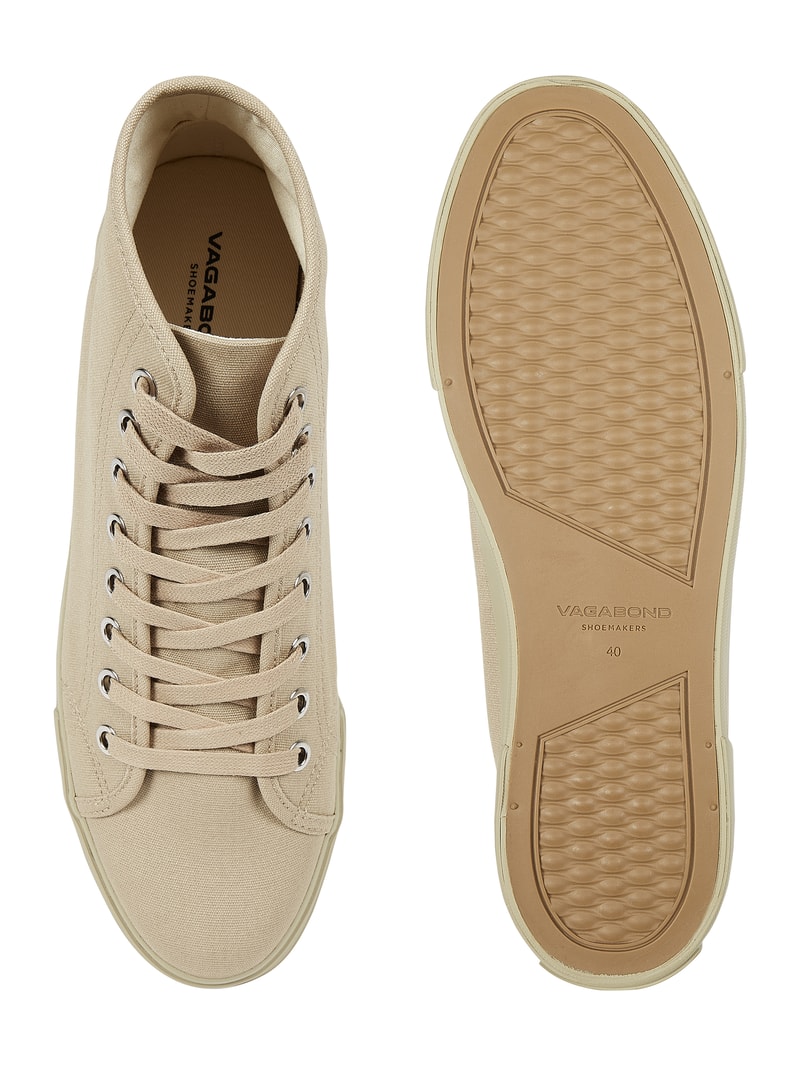 High Top Sneaker aus Textil Modell 'Teddie' in khaki