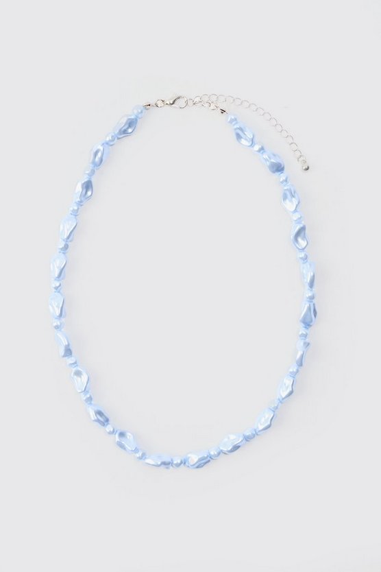 Blaue Perlenkette