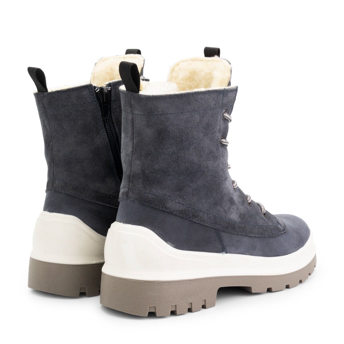 Travelin' Leval marineblaue Damen Schnürstiefel