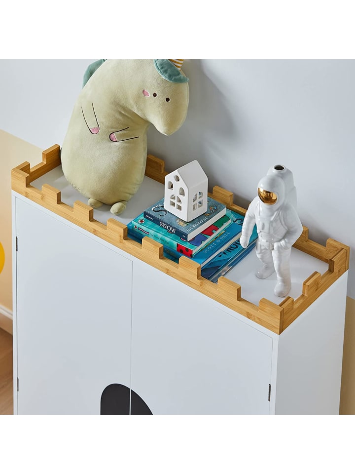 SoBuy Kinderregal in Weiß und Natur - (B)86 x (H)87 x (T)30cm günstig kaufen onesize