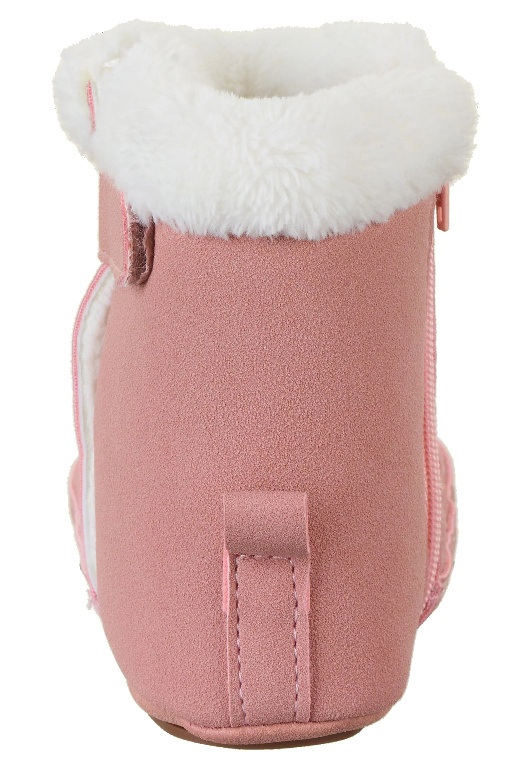 Baby-Stiefel aus Kunstleder uni, rutschfeste Sohle