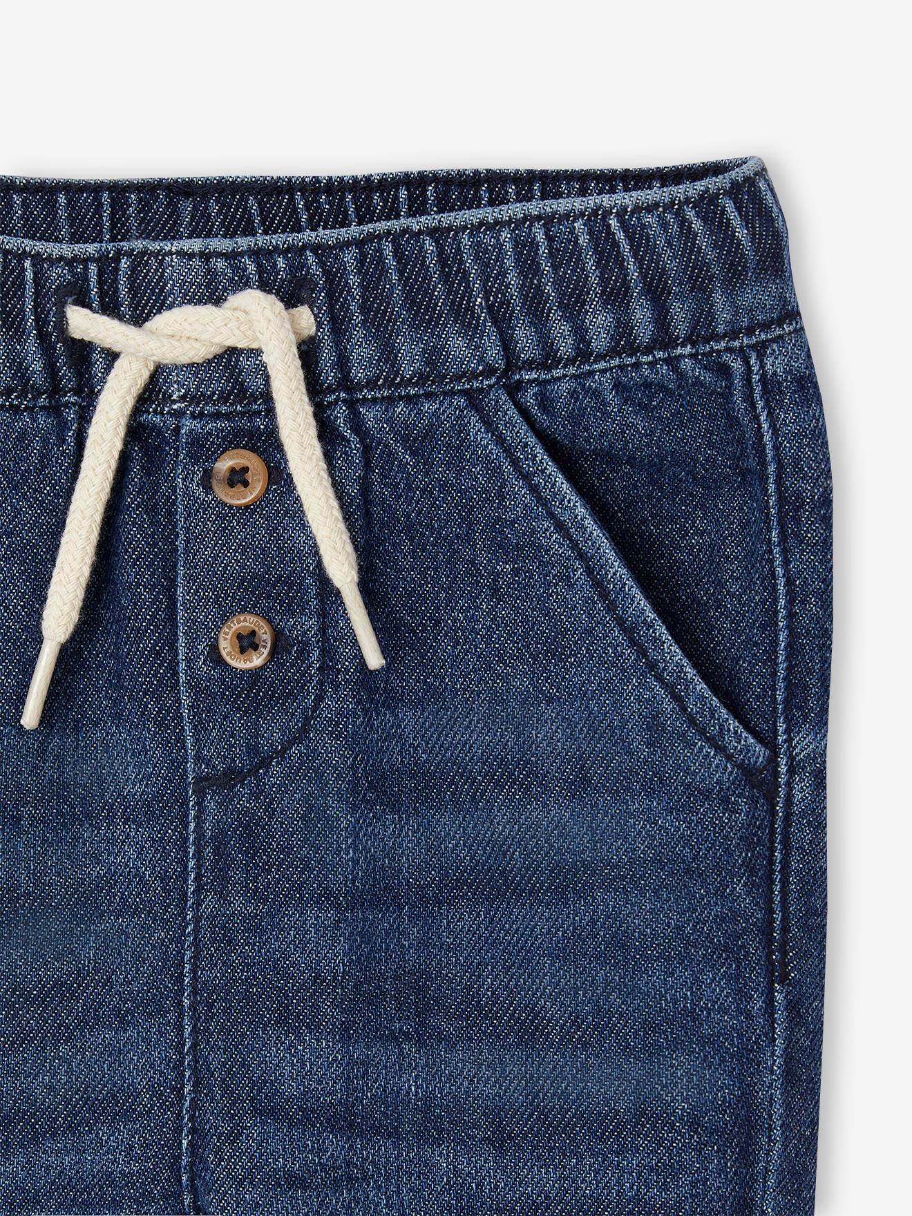 Vertbaudet Baby Jeans aus Light-Denim - dunkelblau