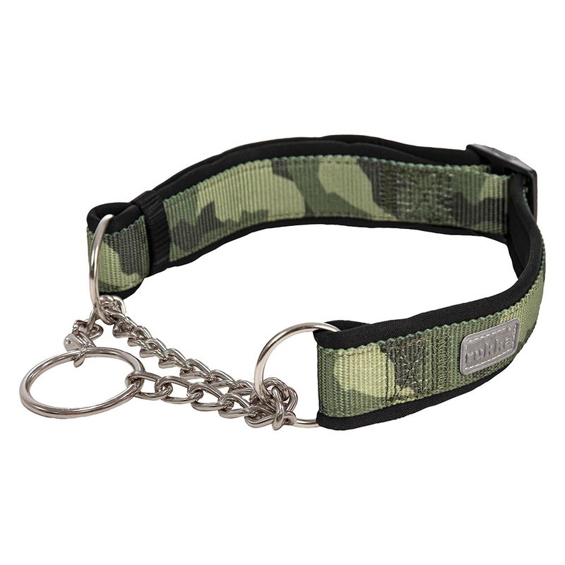 Rukka Moon Eco Zug-Stopp-Halsband, grün-gemustert
