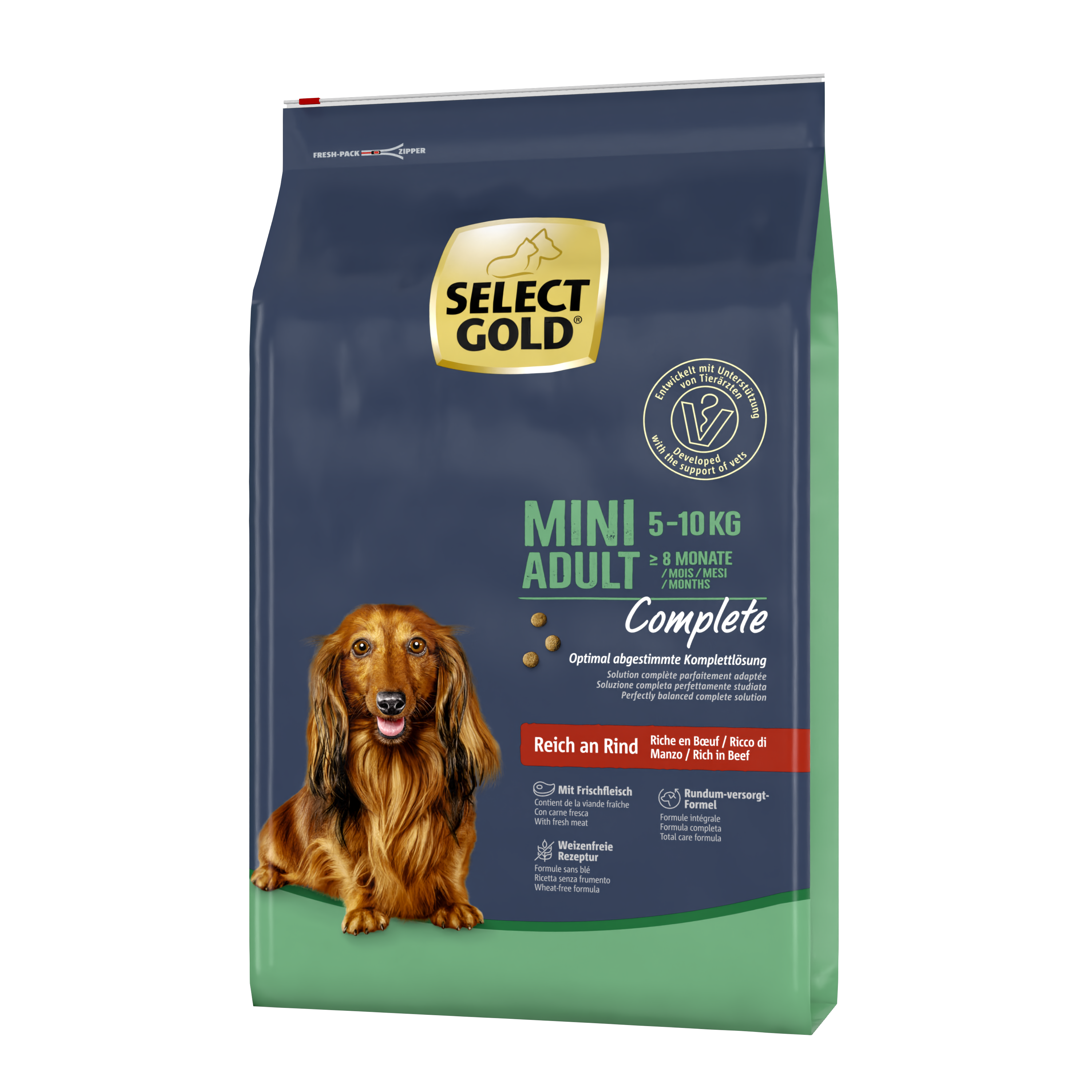 SELECT GOLD Hundetrockenfutter SELECT GOLD Complete Mini Adult Rind 10 kg
