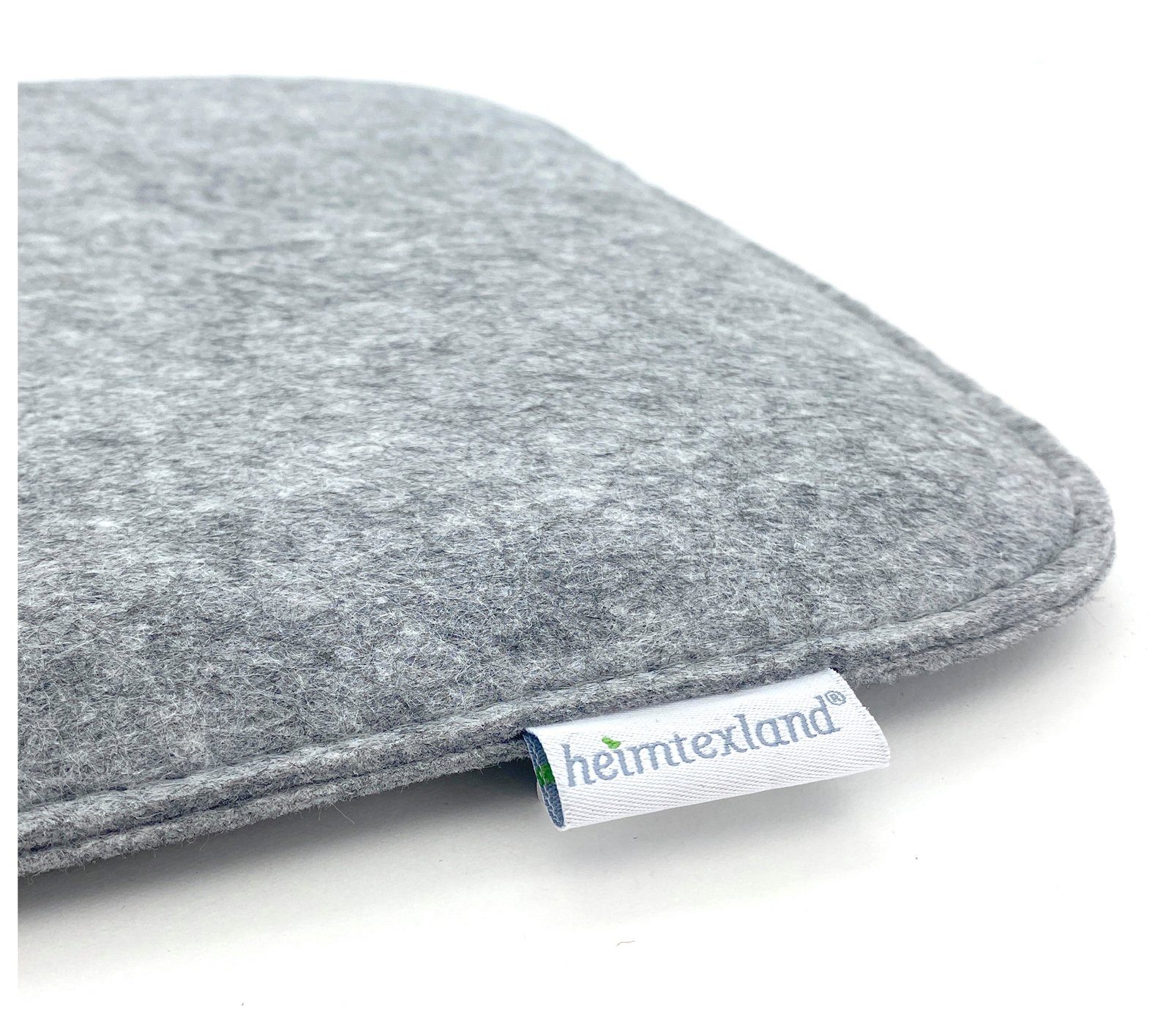 heimtexland Sitzkissen Filz Sitzauflage Stuhlkissen Bankkissen abwaschbar, 2er Set Sitzpolster Eckig I Indoor Outdoor I bequem & robust