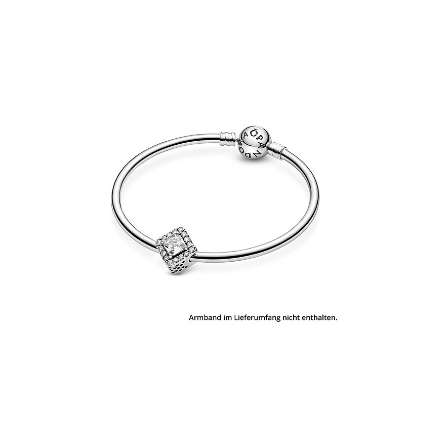 Pandora Charm Timeless Quadratischer Funkelnder Strahlenkranz