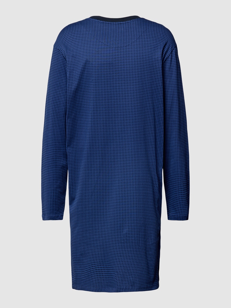 Nachthemd mit Allover-Muster Modell 'Comfort Essentials' in royalblau