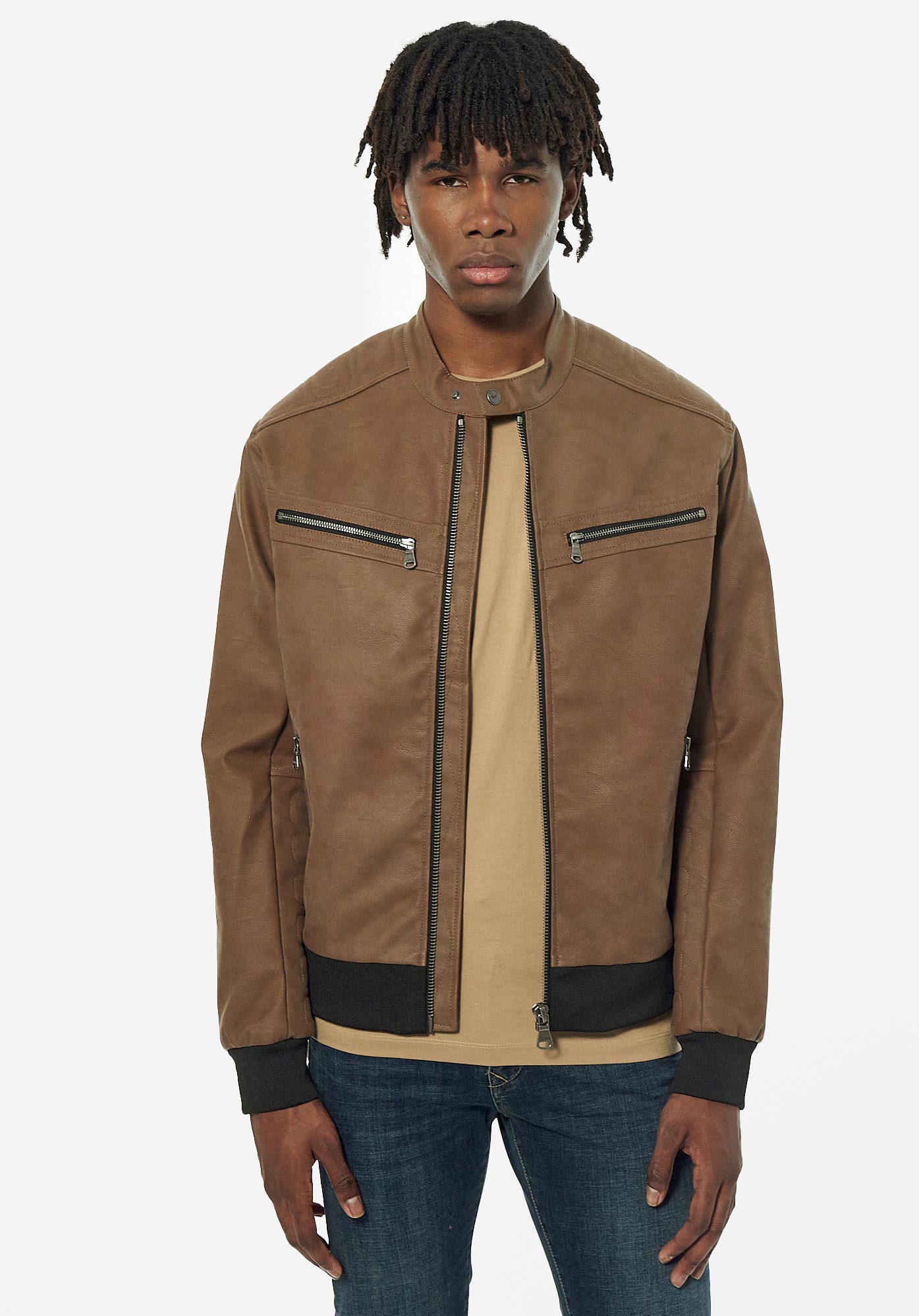 SALLY  Blouson marron Homme