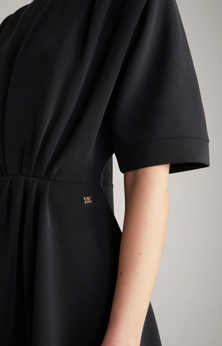 Sweat-Kleid in Schwarz