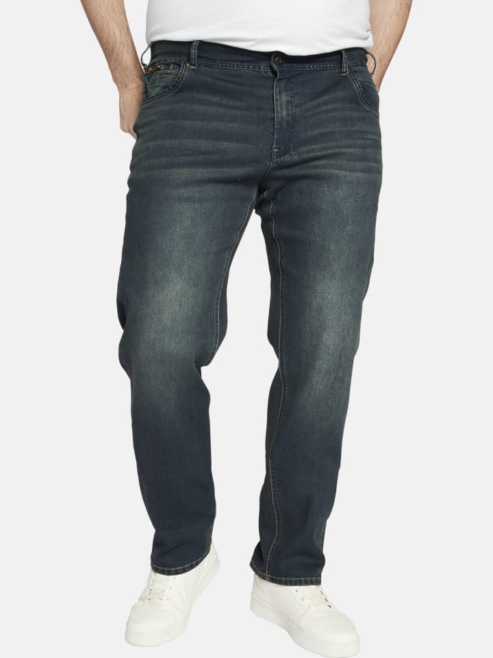 Charles Colby Tiefbundjeans BARON TAHAMS in dunkelblau günstig kaufen