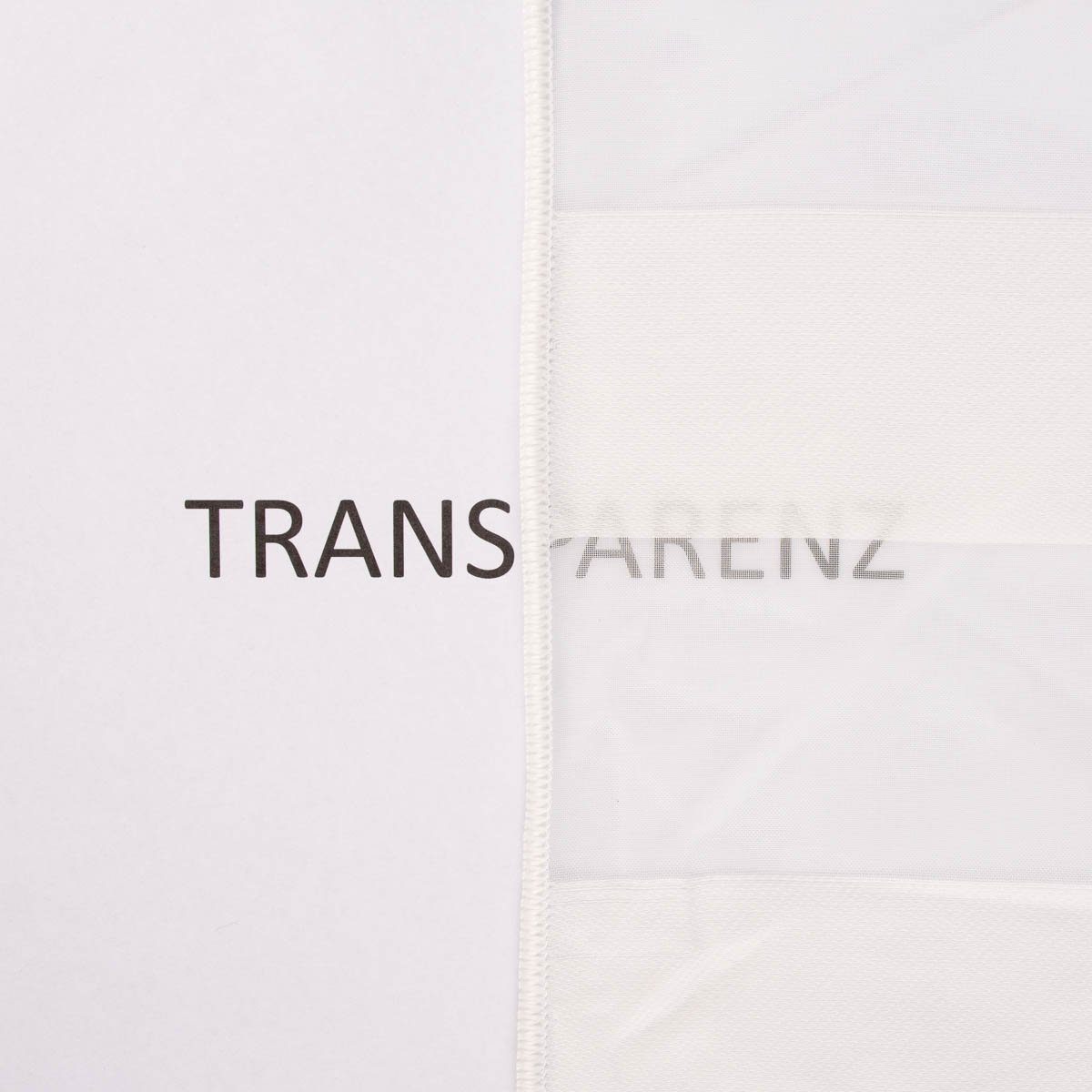 Meterware Halbtransparenter Gardinenstoff Gardinenstores Längsstreifen ecru 3m, SCHÖNER LEBEN., halbtransparent, Kunstfaser, made in Germany, mit Bleiband, pflegeleicht, überbreit