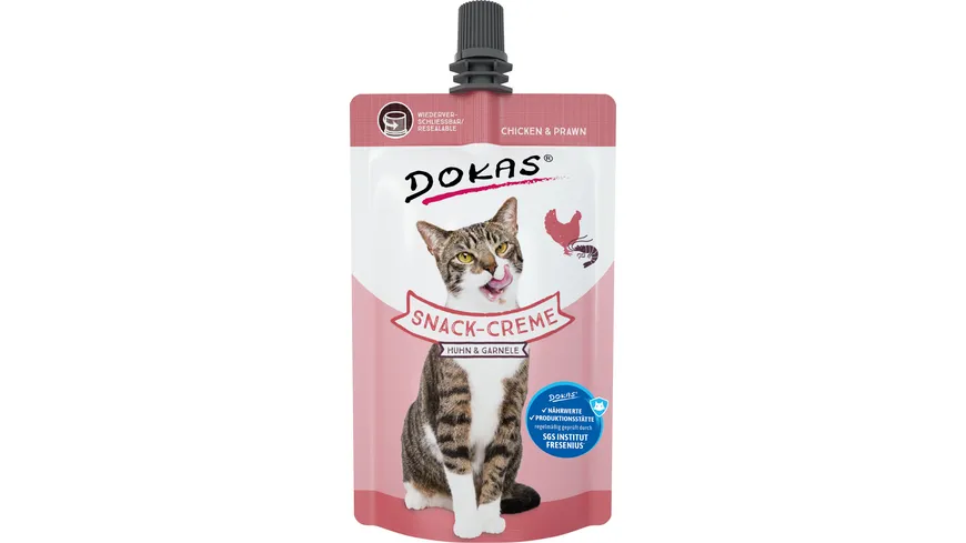 Dokas Katzen-Snack Creme Huhn & Garnele 90 g