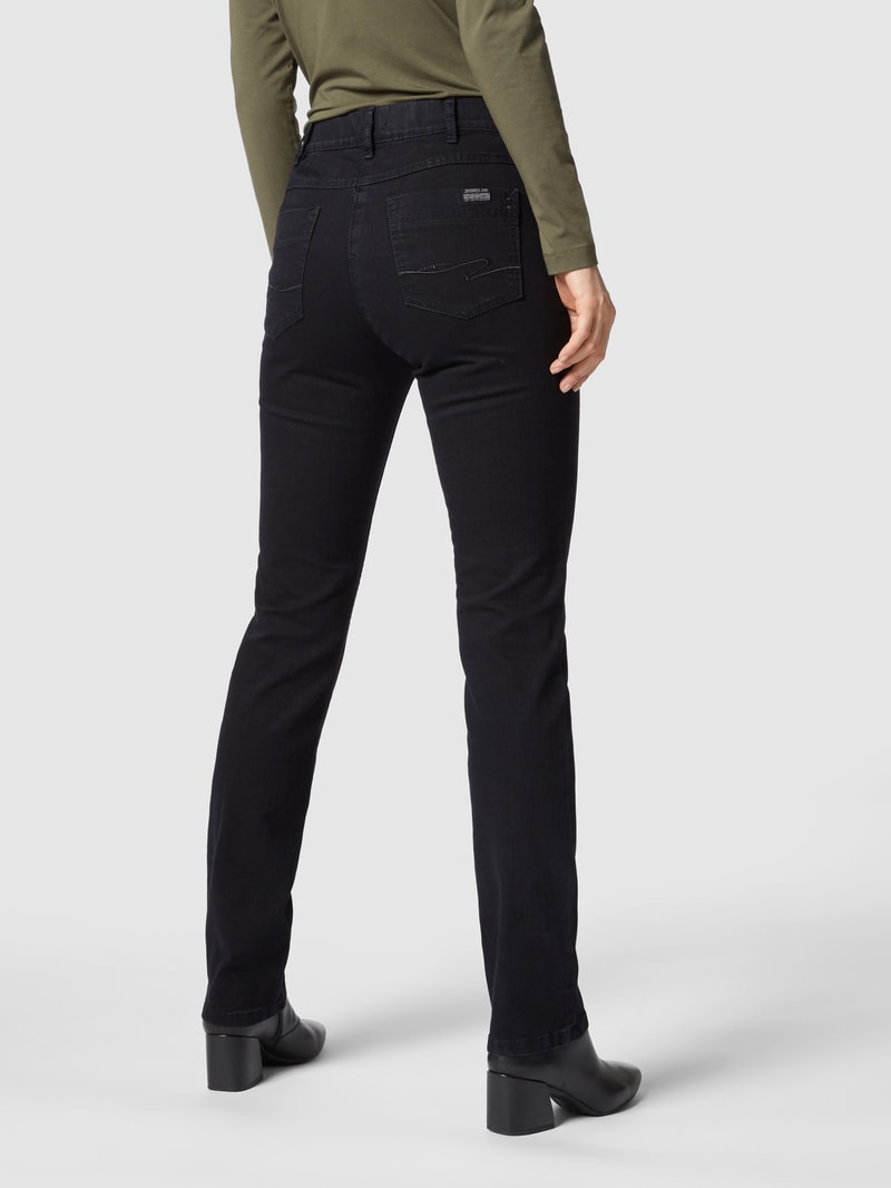 Rinsed Washed Comfort S Fit Jeans Modell CARLA in schwarz