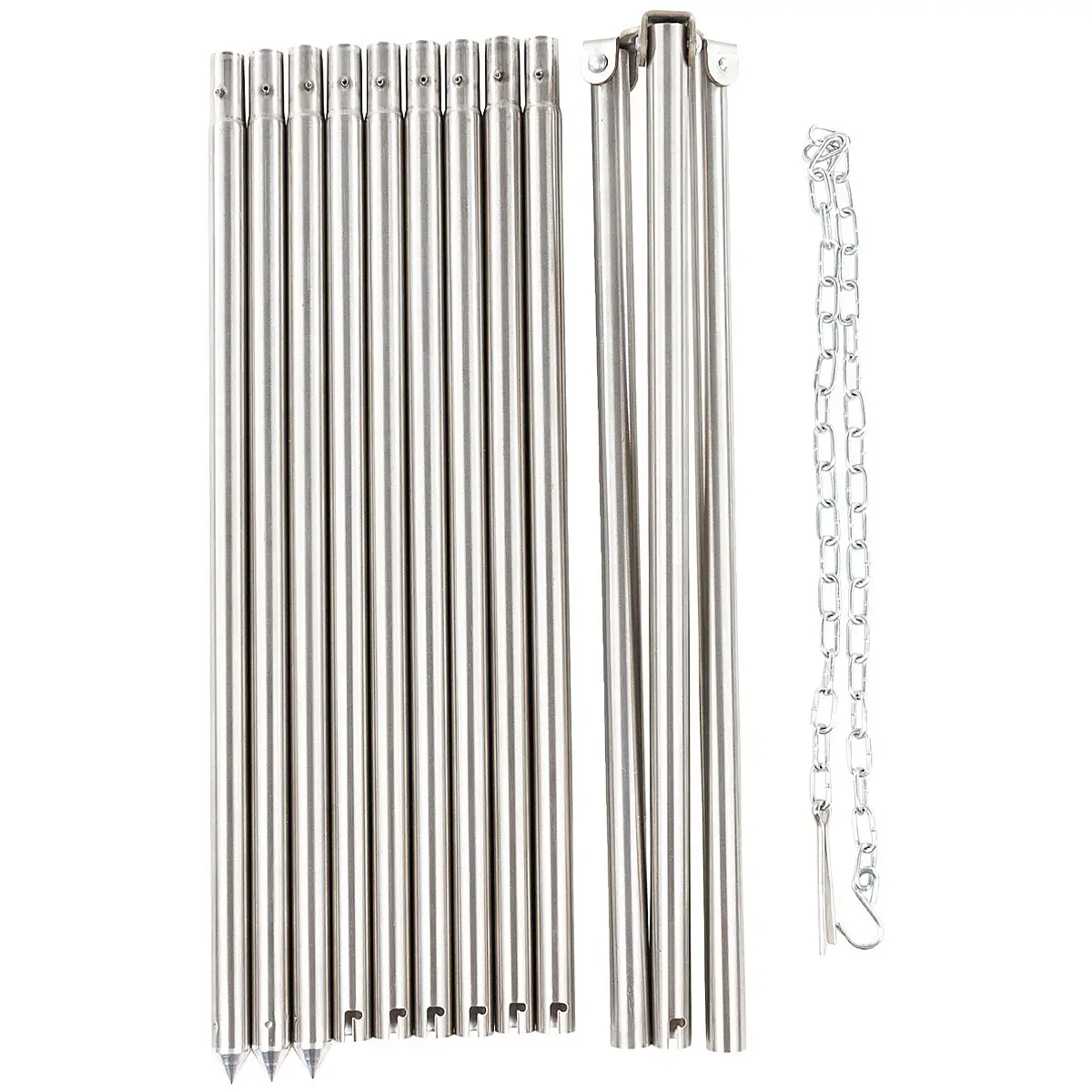 Dreibein mit Kette und Haken, 1,90 m